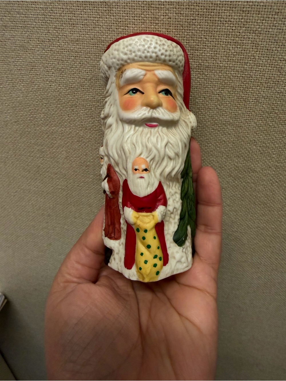 Santa Claus Ceramic‎ Candle Holder
